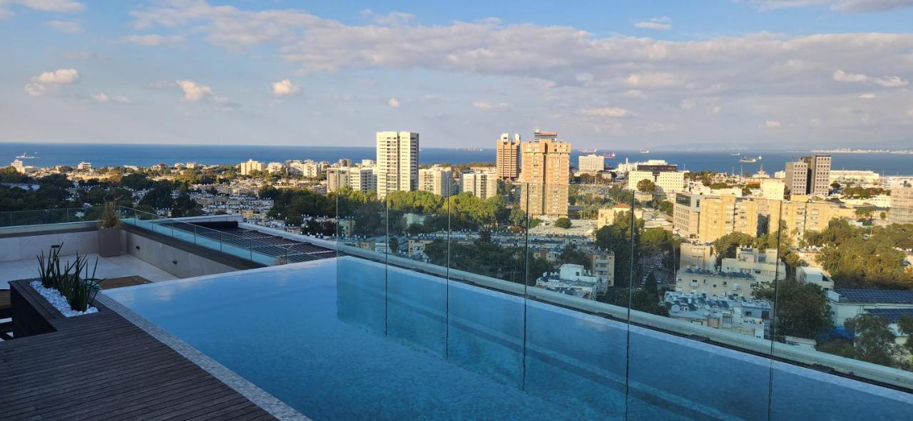 Serene - Infinity Cview Pool - 4 Bedrooms Luxury Penthouse Haifa Exteriér fotografie