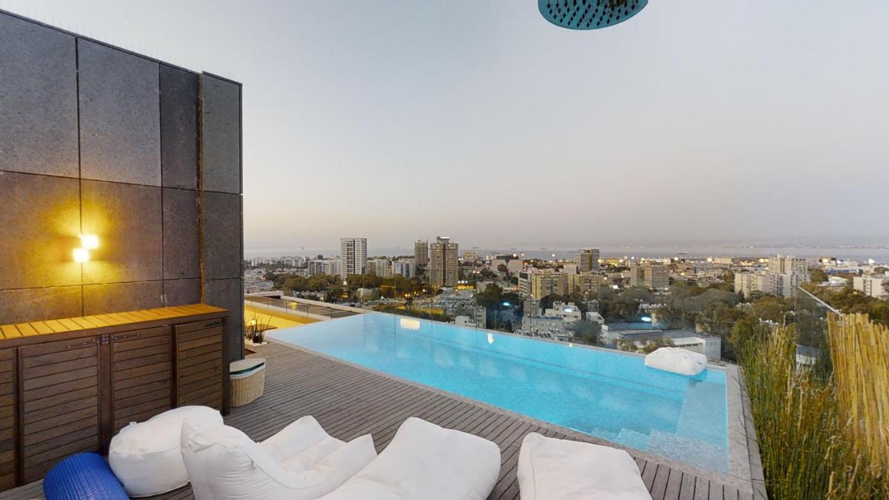 Serene - Infinity Cview Pool - 4 Bedrooms Luxury Penthouse Haifa Exteriér fotografie